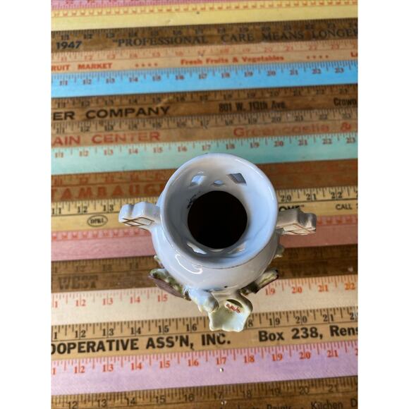 Thames Hand painted Ceramic Pottery Vase 7”Applied Cacti Floral Numbered 52/59 - Picture 5 of 10